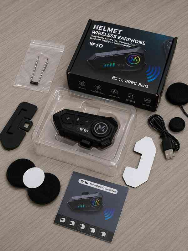 Intercomunicador Bluetooth V10 para Capacete — foto 2