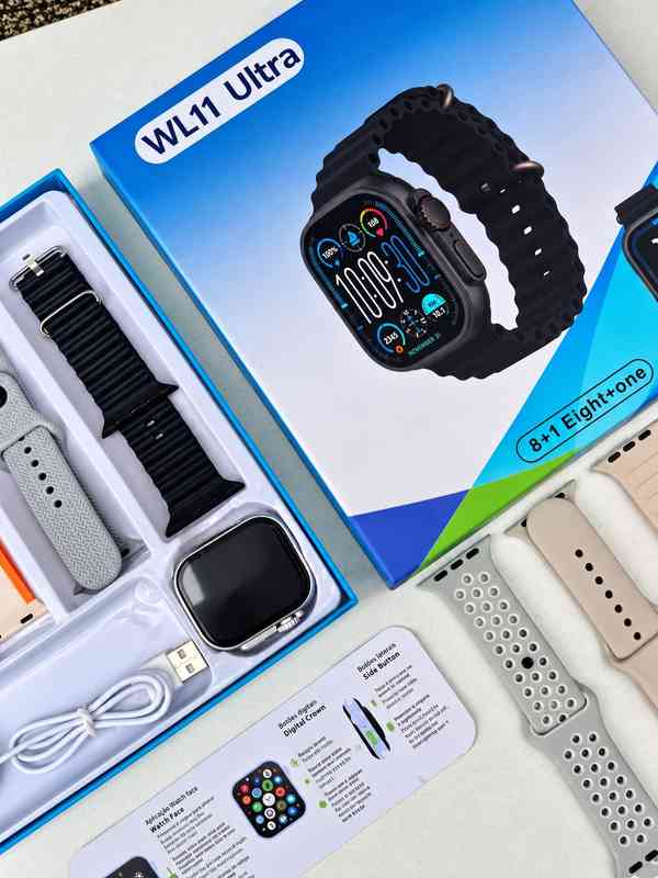 Smartwatch WL11 Ultra com kit pulseiras e carregador — foto 2