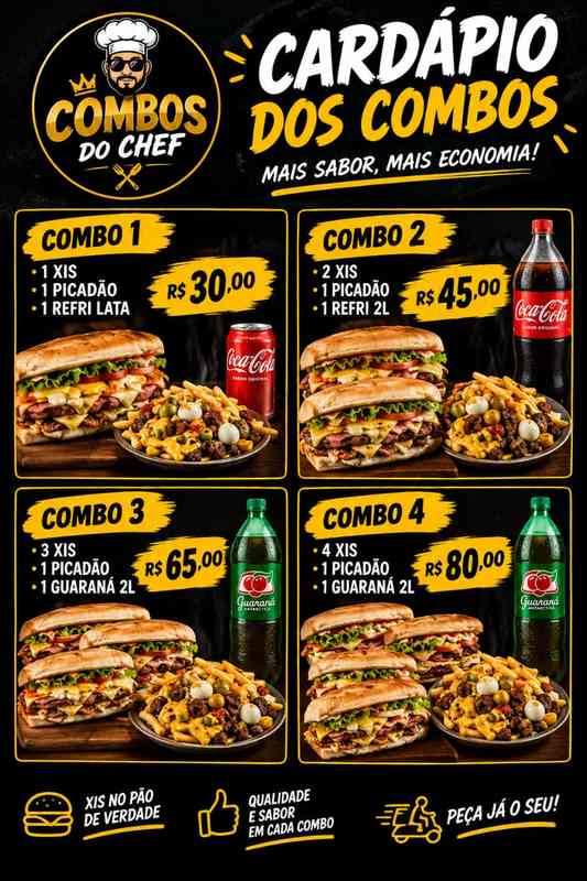 Combo 4 - 4 Xis + Picadão + Guaraná 2L — foto 3