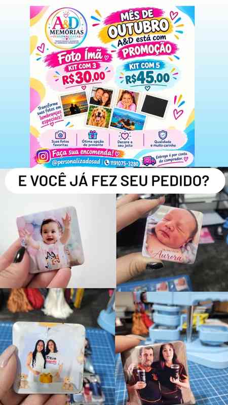 Foto Ímã e Bottons Personalizados — foto 2