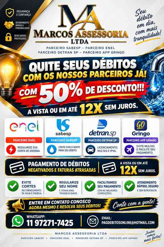 Quitação de débitos com 50% de desconto — foto 3