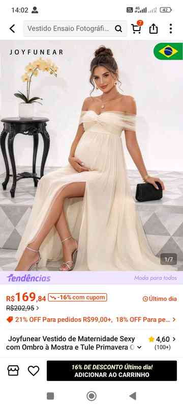 Vestido para chá revelação ou chá de bebê — foto 2