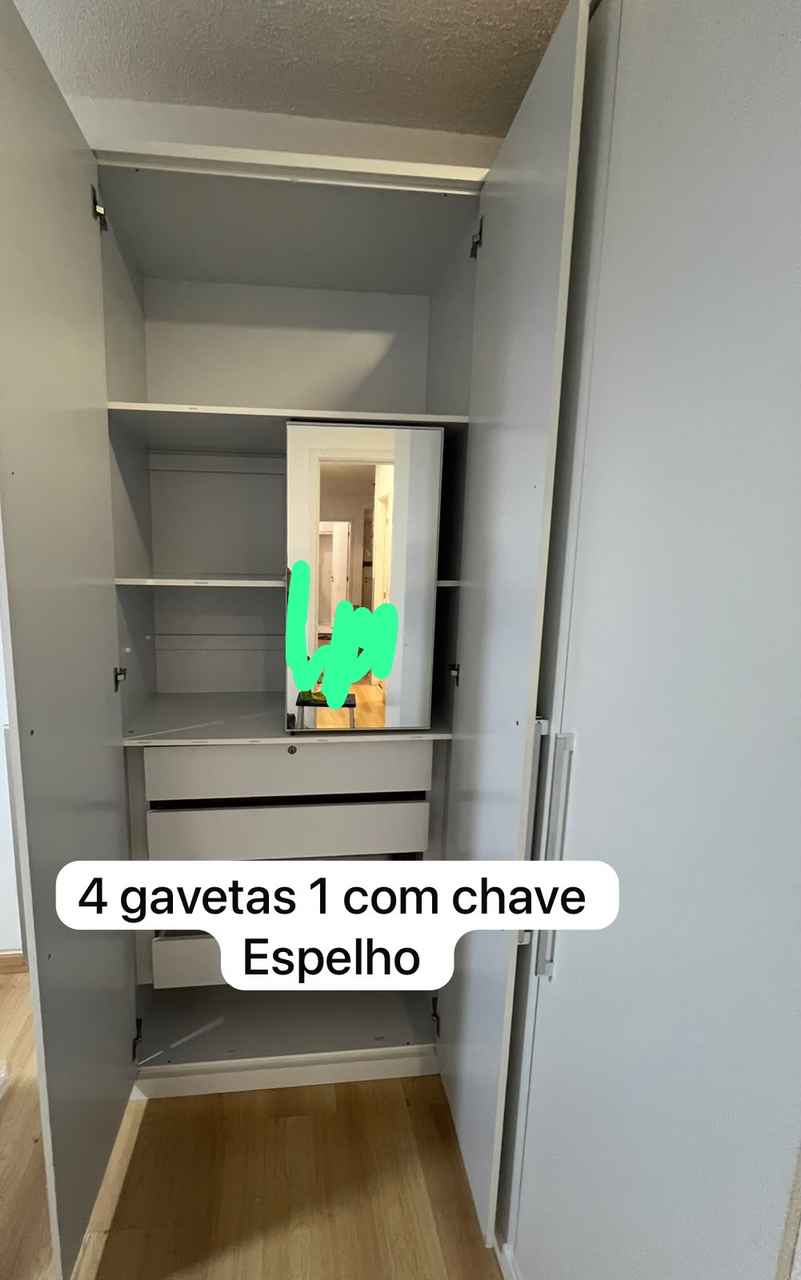Guarda-roupa casal em L de MDF — foto 3